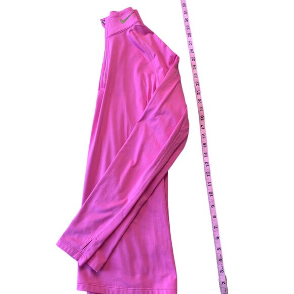 Nike Pro-Combat Dri-Fit 1/4 Zip Long Sleeve Womens Fitted Pullover Shirt- L-New - Picture 5 of 12